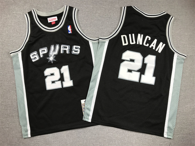 #21 DUNCAN - SAN ANTONIO BASKETBALL - THROWBACK - STYLE 1
