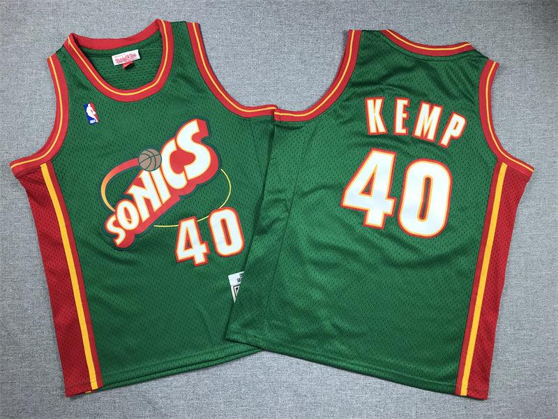 #40 KEMP - SEATTLE BASKETBALL - THROWBACK - STYLE 1